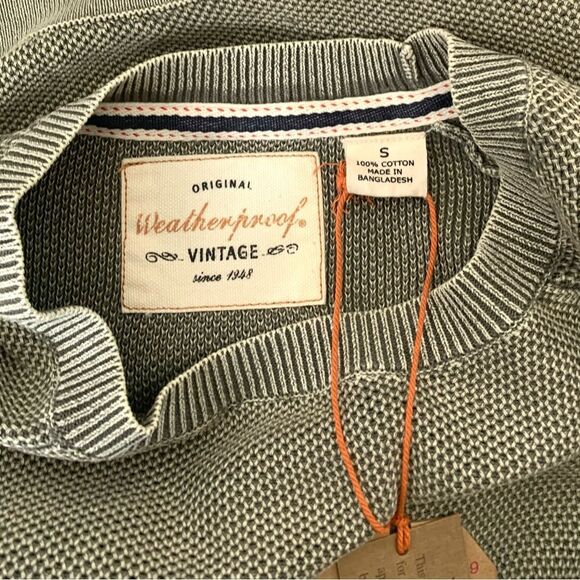 NWT Weatherproof Vintage 100% Cotton Crewneck Lightweight Knit Sweater - Picture 5 of 7